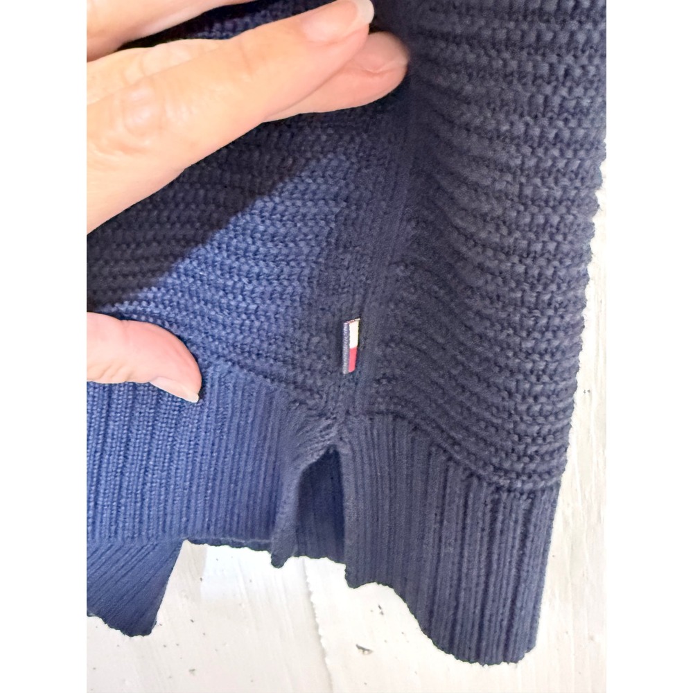 Tommy Hilfiger Navy Cable Knit Halter Sweater Tank Top J52S0675 Womens M NWT - Picture 4 of 7
